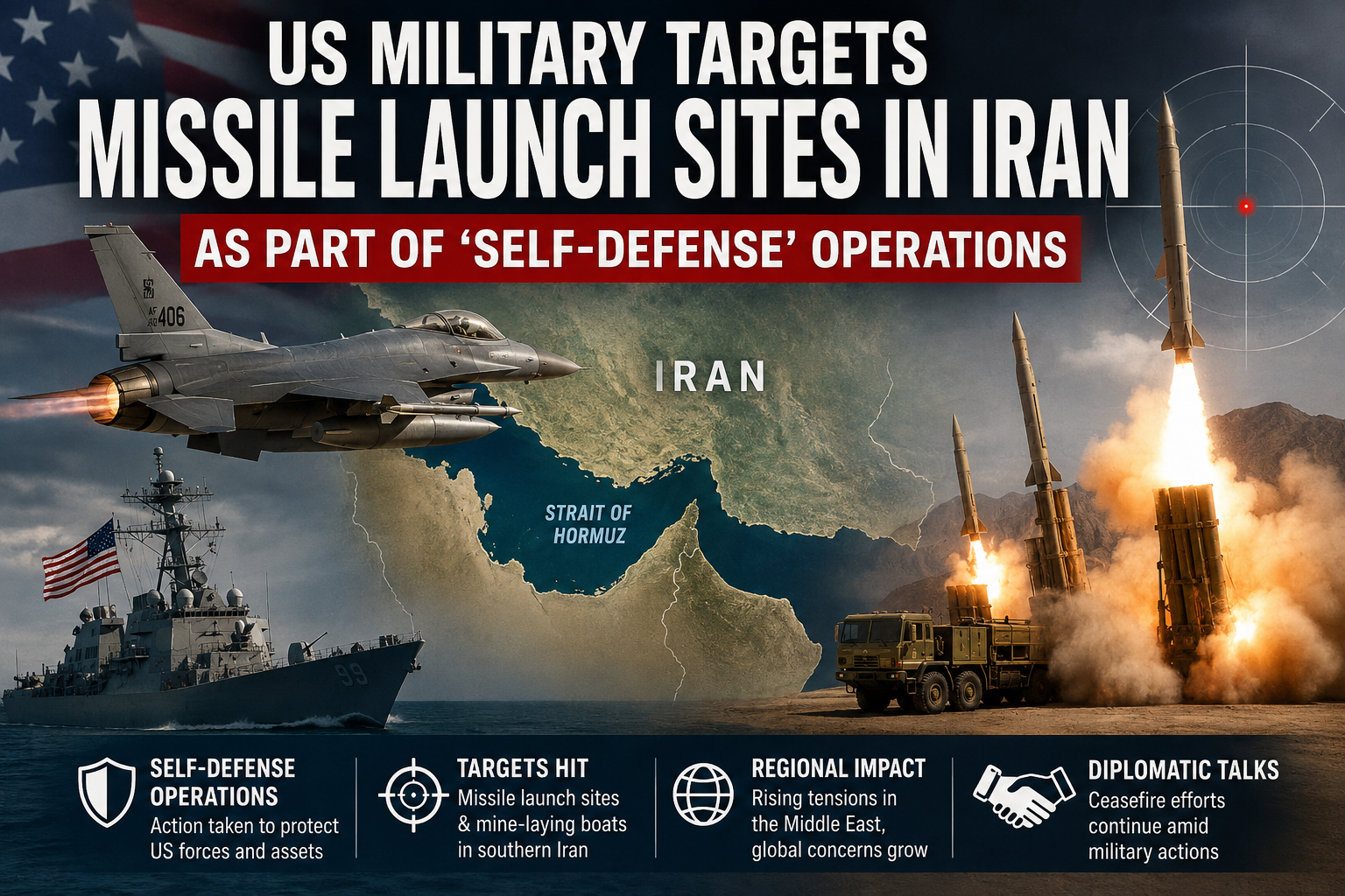 US Military Targets Missile Launch Sites in Iran: 7 Critical Developments Behind Self-Defense Operations